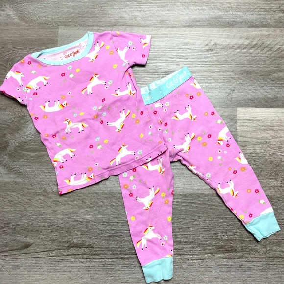 Cat & Jack Other - Cat & Jack Toddler Purple Unicorn PJ Set 18 Months